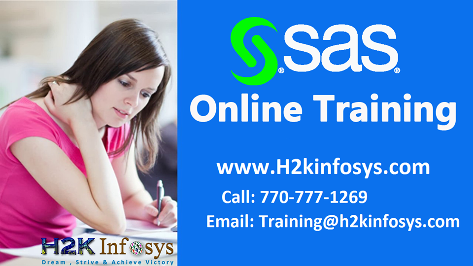 SAS Online Classes In USA | SAS Online Course